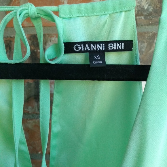 Gianni Bini szXS Mint Green Chiffon Maxi - Picture 2 of 7